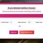 Aplikasi Operasi Bilangan Bulat